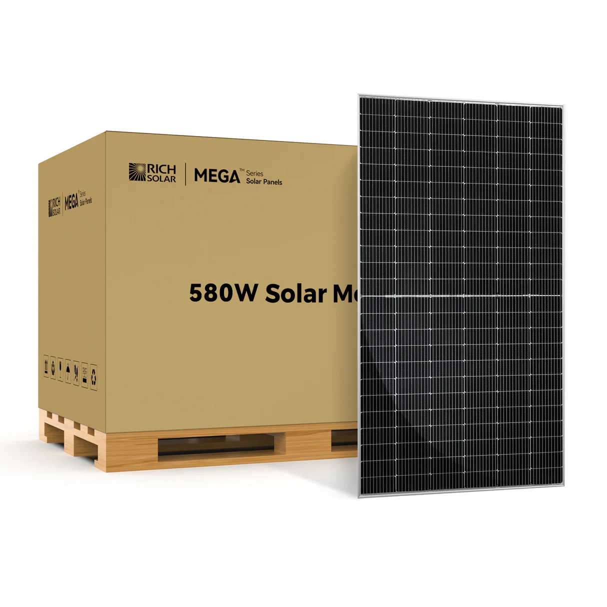 Rich Solar MEGA 580 BIFACIAL Solar Panel 580W UL Certified 25 Year Warranty