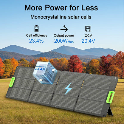 Natures Generator Folding Solar Panel 200W