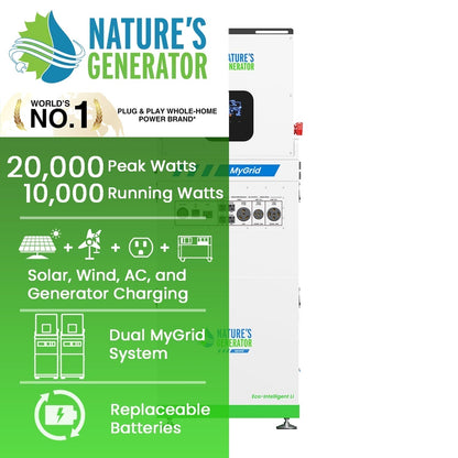Natures Generator Whole Home Generator MyGrid 10K