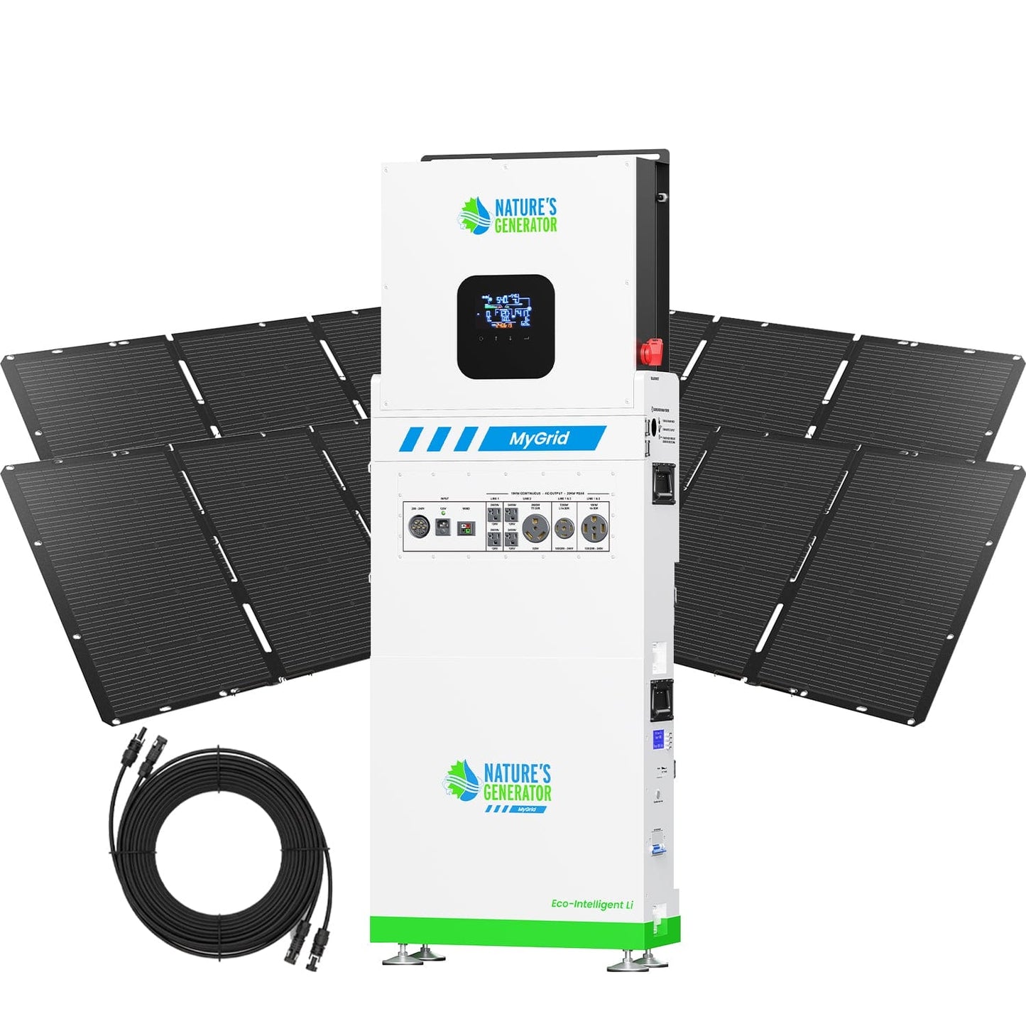 Natures Generator Solar Generator for Home MyGrid 10K