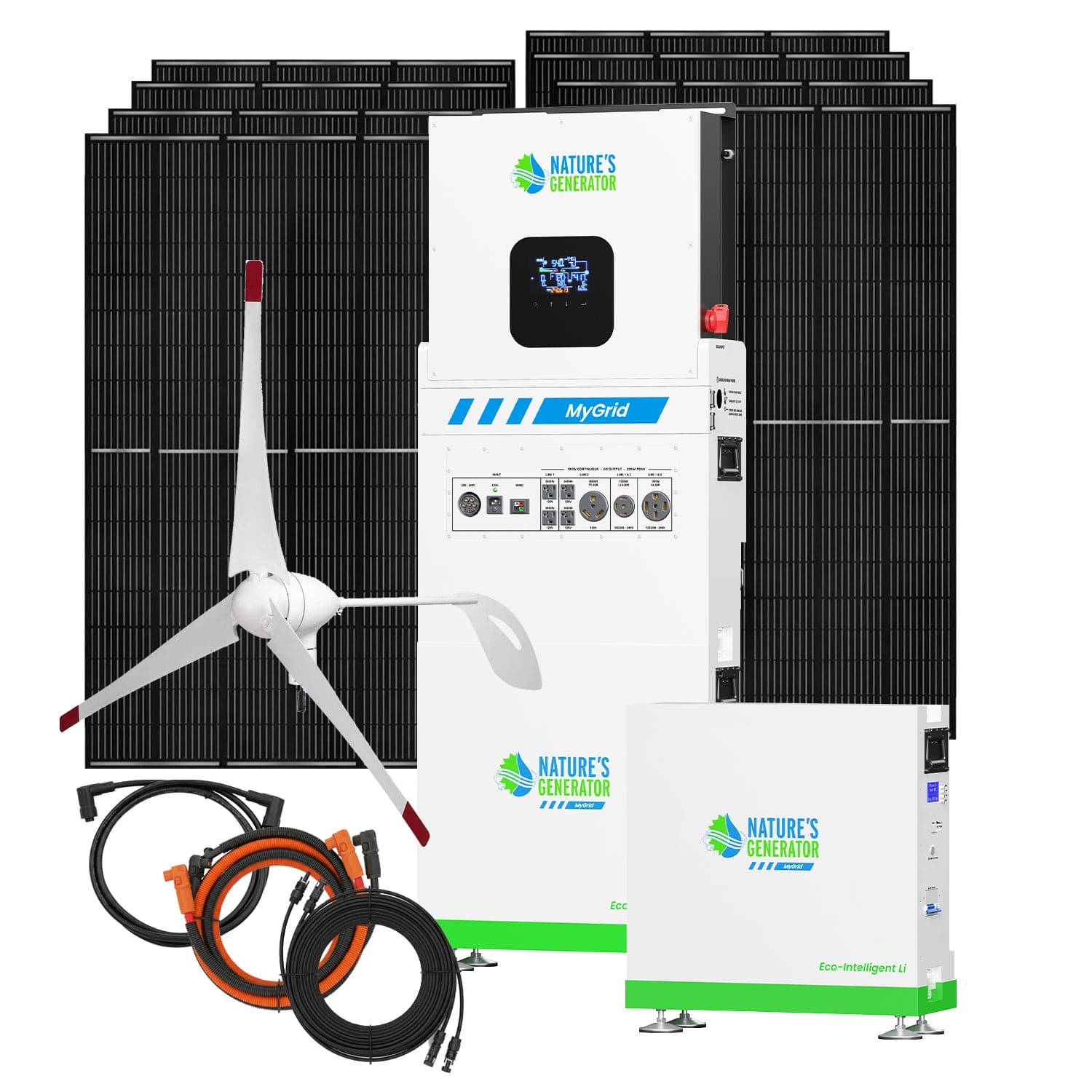 Nature's Generator MyGrid 10K Solar and Wind Generator for Home