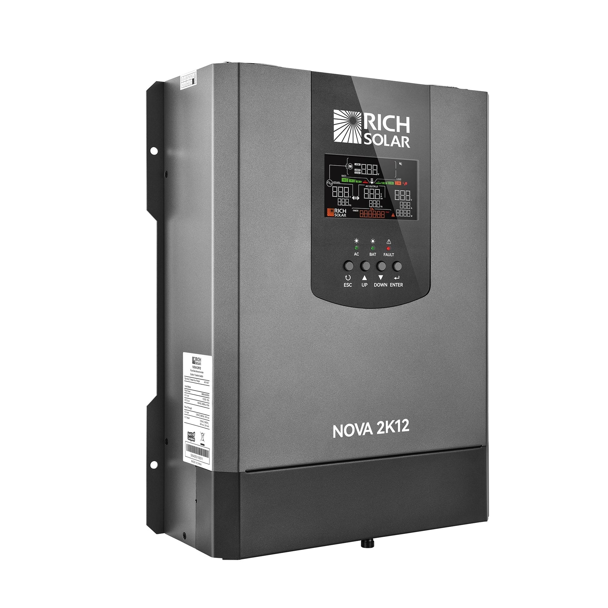 Rich Solar NOVA 2K12 2000W Pure Sine Wave Inverter With Transfer Switch