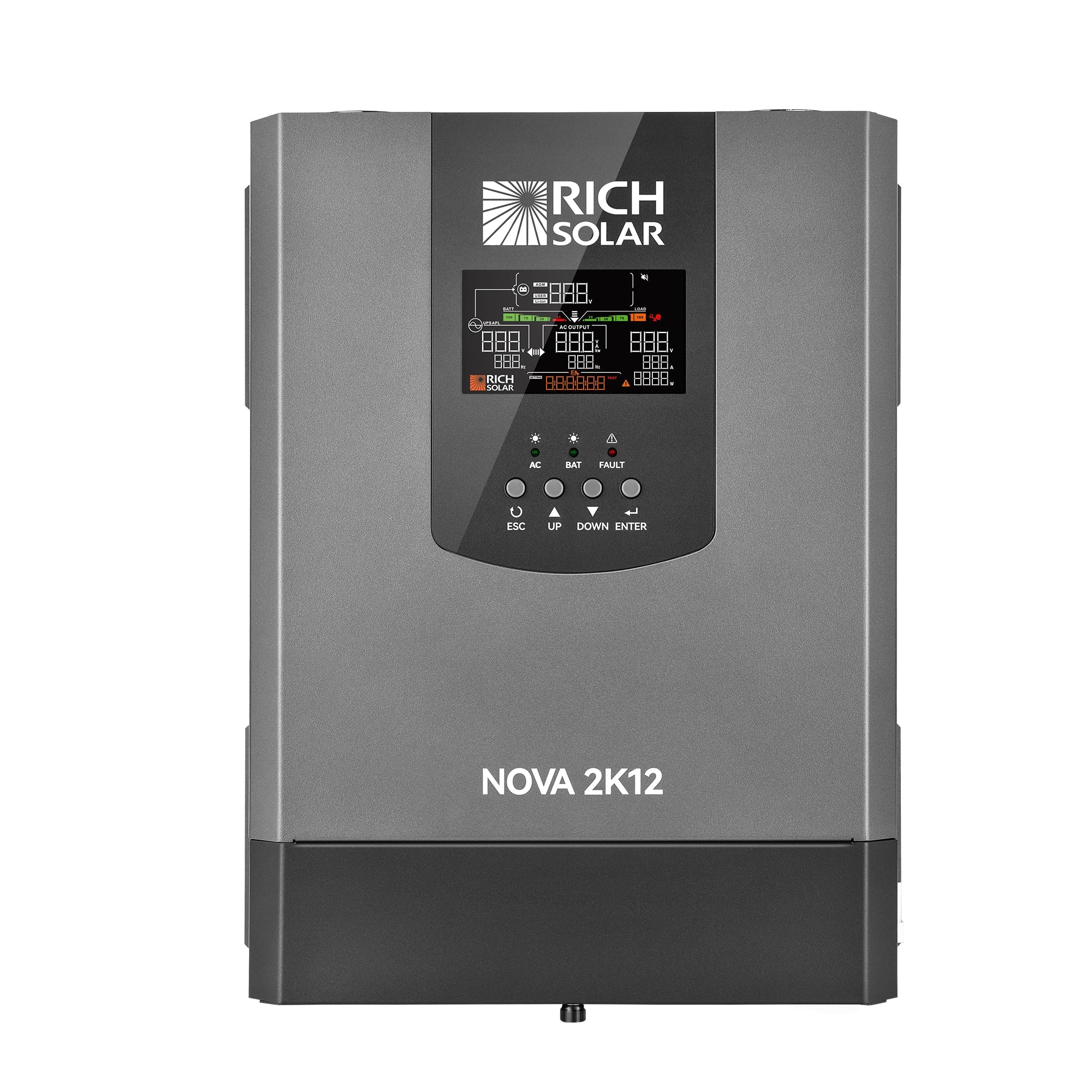 Rich Solar NOVA 2K12 2000W Pure Sine Wave Inverter With Transfer Switch
