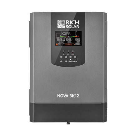 Rich Solar NOVA 3K12 3000W Pure Sine Wave Inverter UL458 Certified