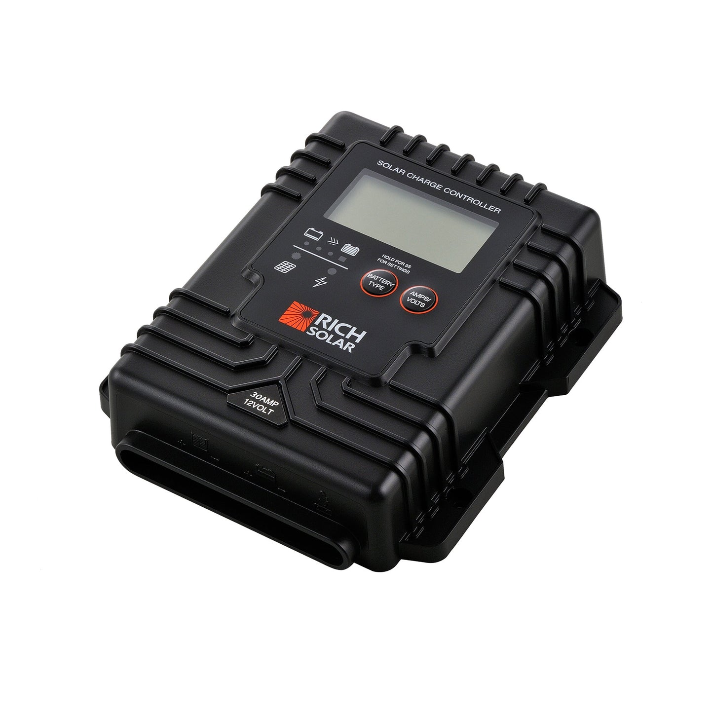 Rich Solar Bravo 30A Waterproof PWM Solar Charge Controller For RVs Boats