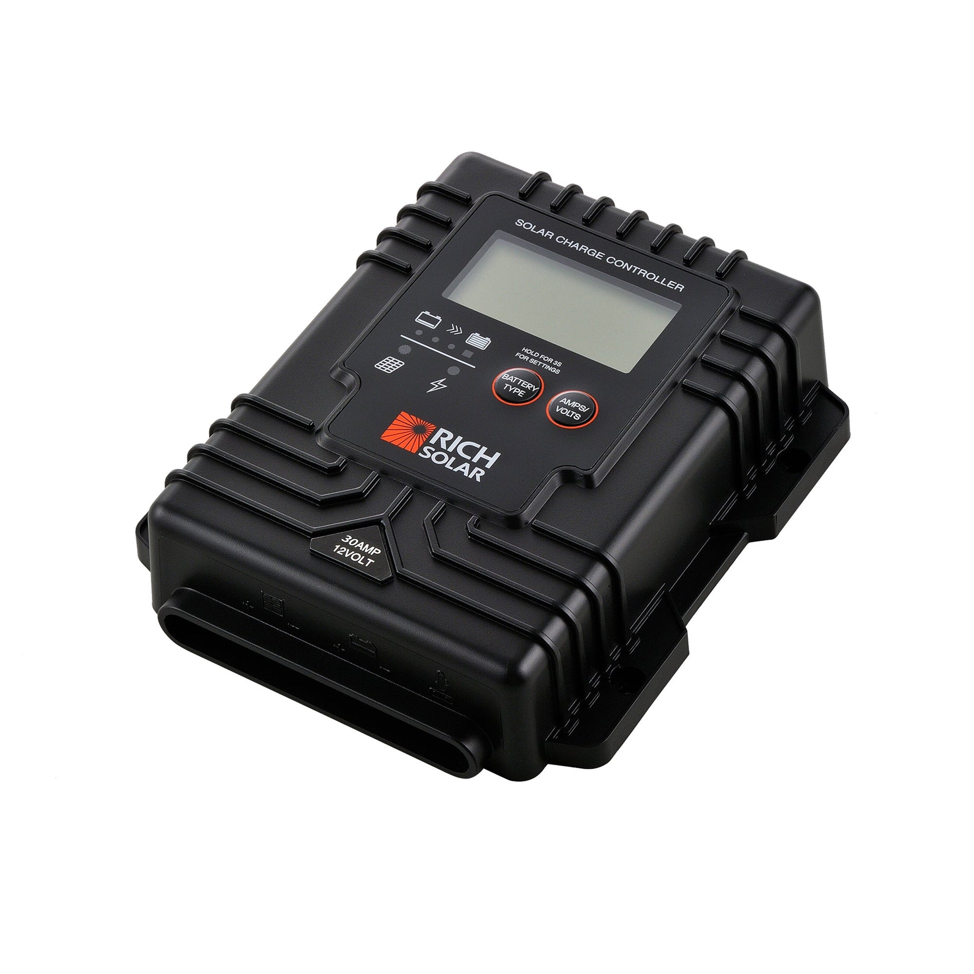 Rich Solar Bravo 30A Waterproof PWM Solar Charge Controller For RVs Boats