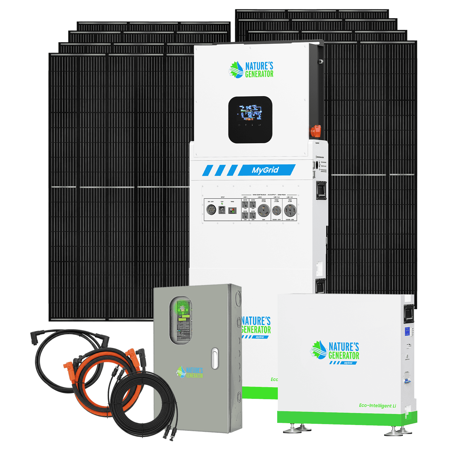Nature's Generator MyGrid 10K with Transfer Switch for House Battery Backup