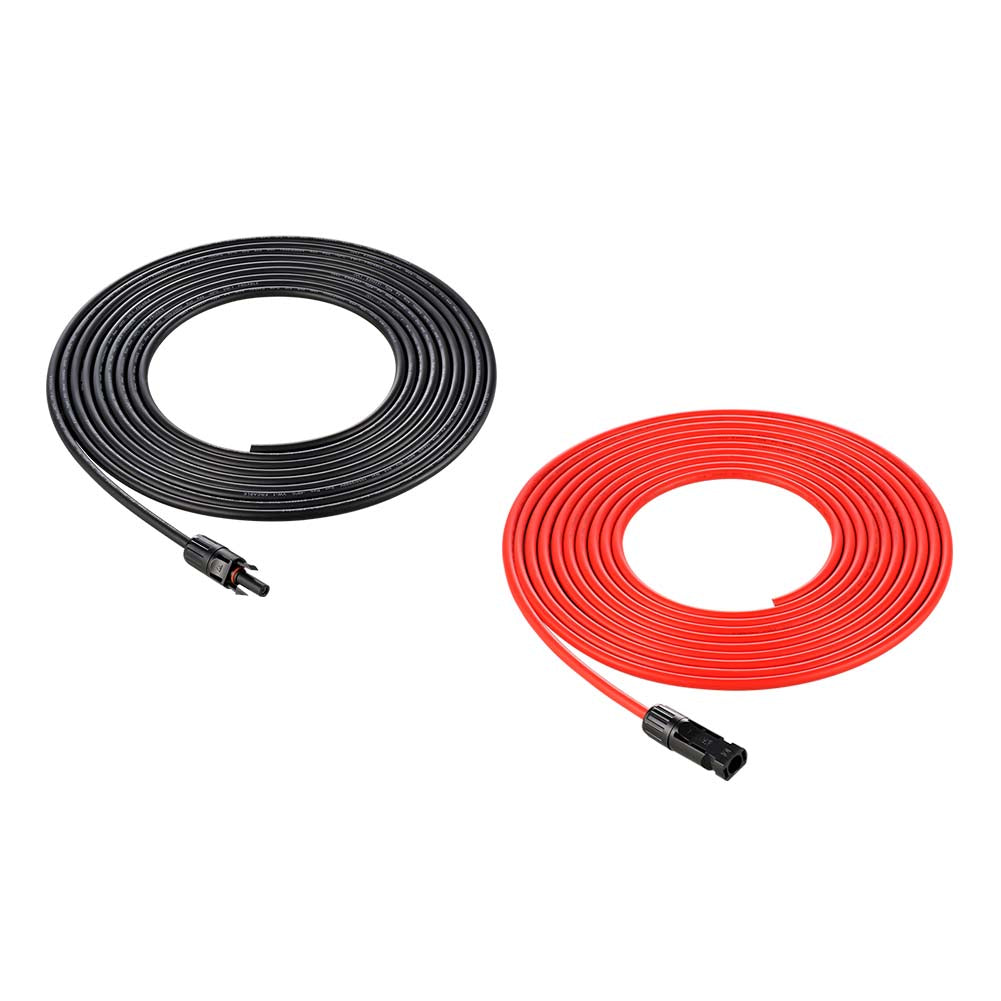 Rich Solar BougeRV 10 Gauge Solar Extension Cable Pair Red Black