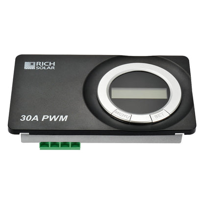 Rich Solar Renogy 30A PWM Solar Charge Controller 12V 24V Flush Mount
