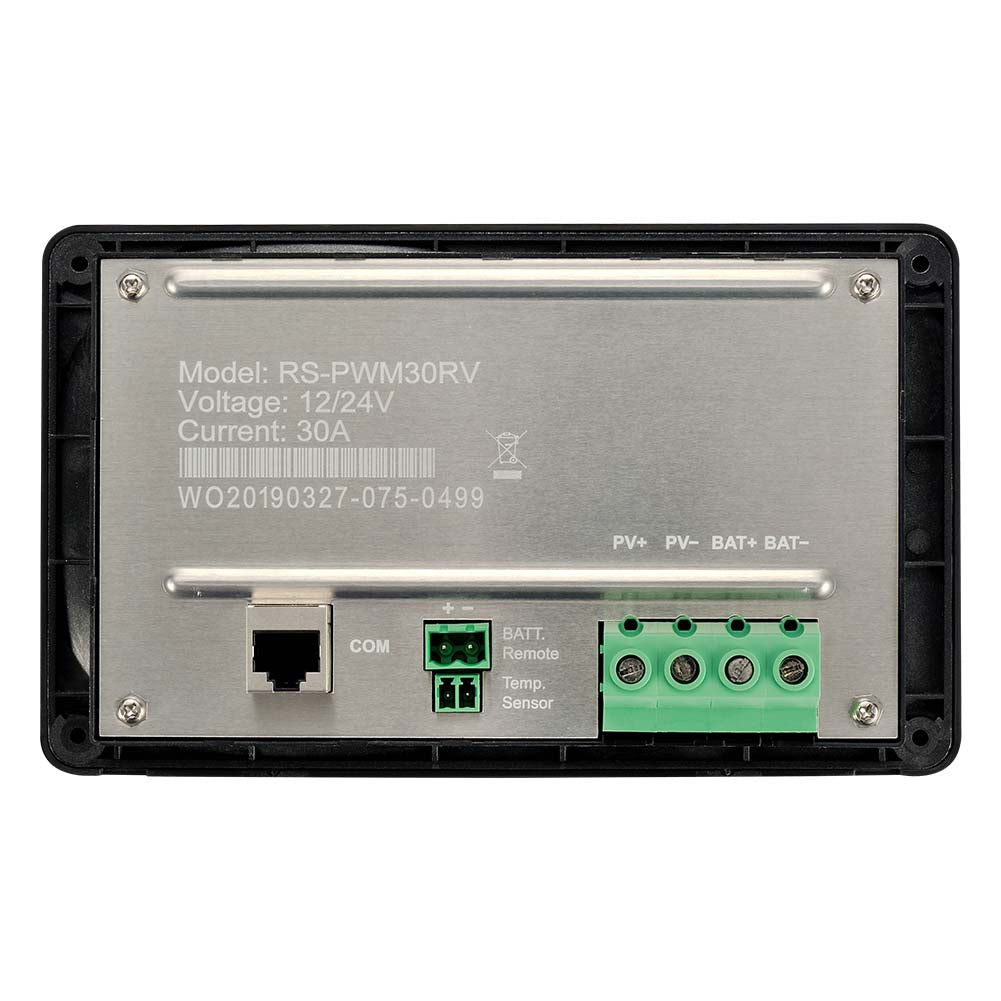 Rich Solar Renogy 30A PWM Solar Charge Controller 12V 24V Flush Mount