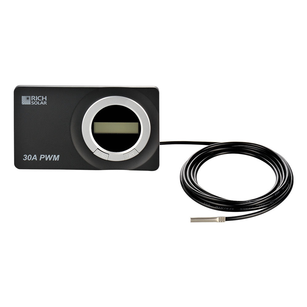 Rich Solar Renogy 30A PWM Solar Charge Controller 12V 24V Flush Mount