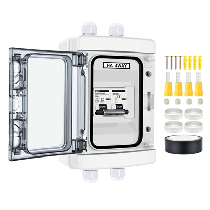 Rich Solar Square D 2 Pole Outdoor Circuit Breaker Box With Solar Disconnect