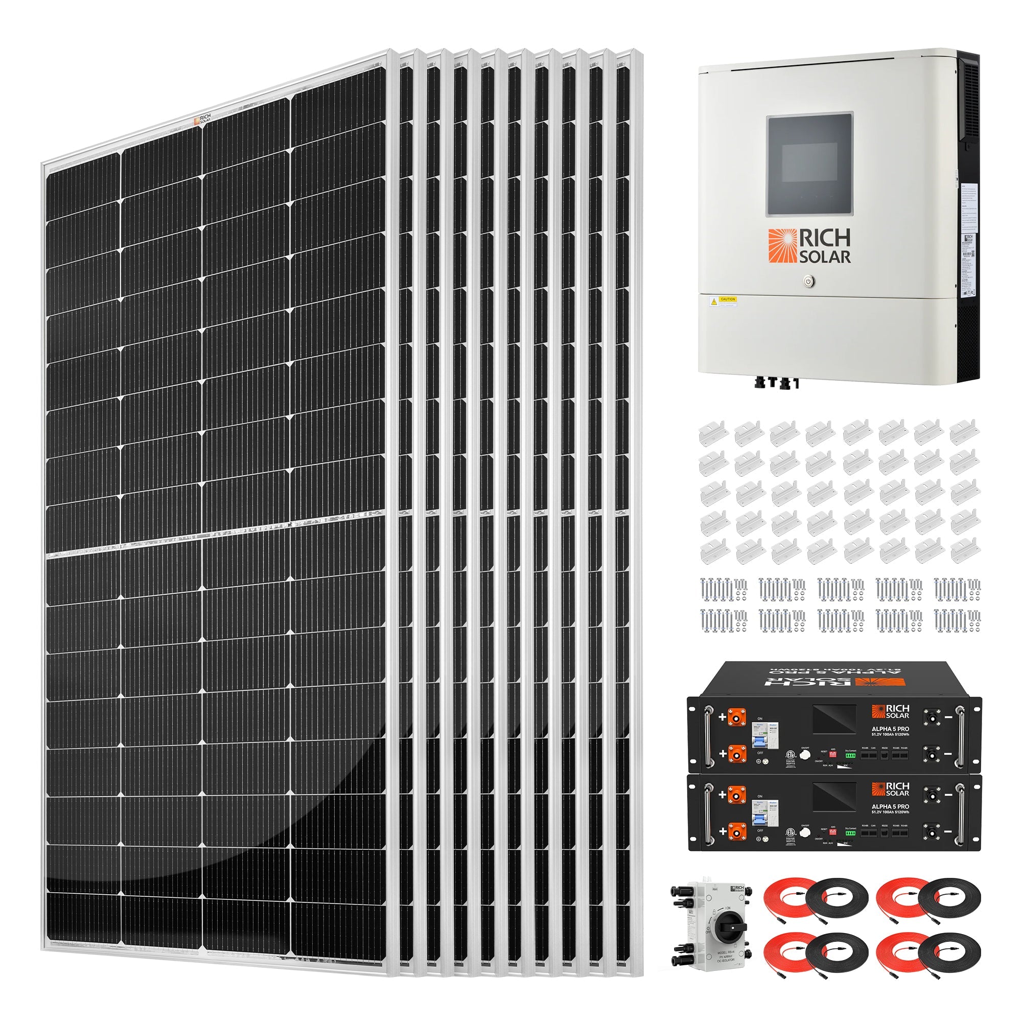 Rich Solar PowerOak Solar Generator Kit 2500W 120V Output