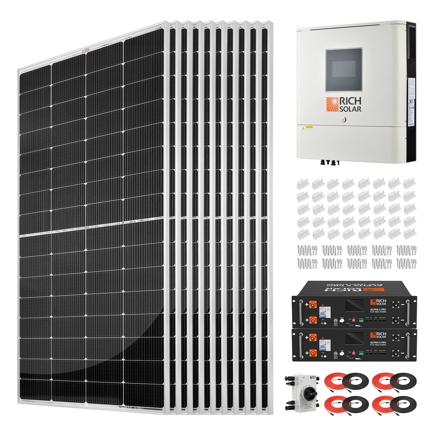 Rich Solar PowerOak Solar Generator Kit 2500W 120V Output