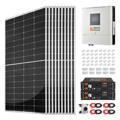 Rich Solar PowerOak Solar Generator Kit 2500W 120V Output
