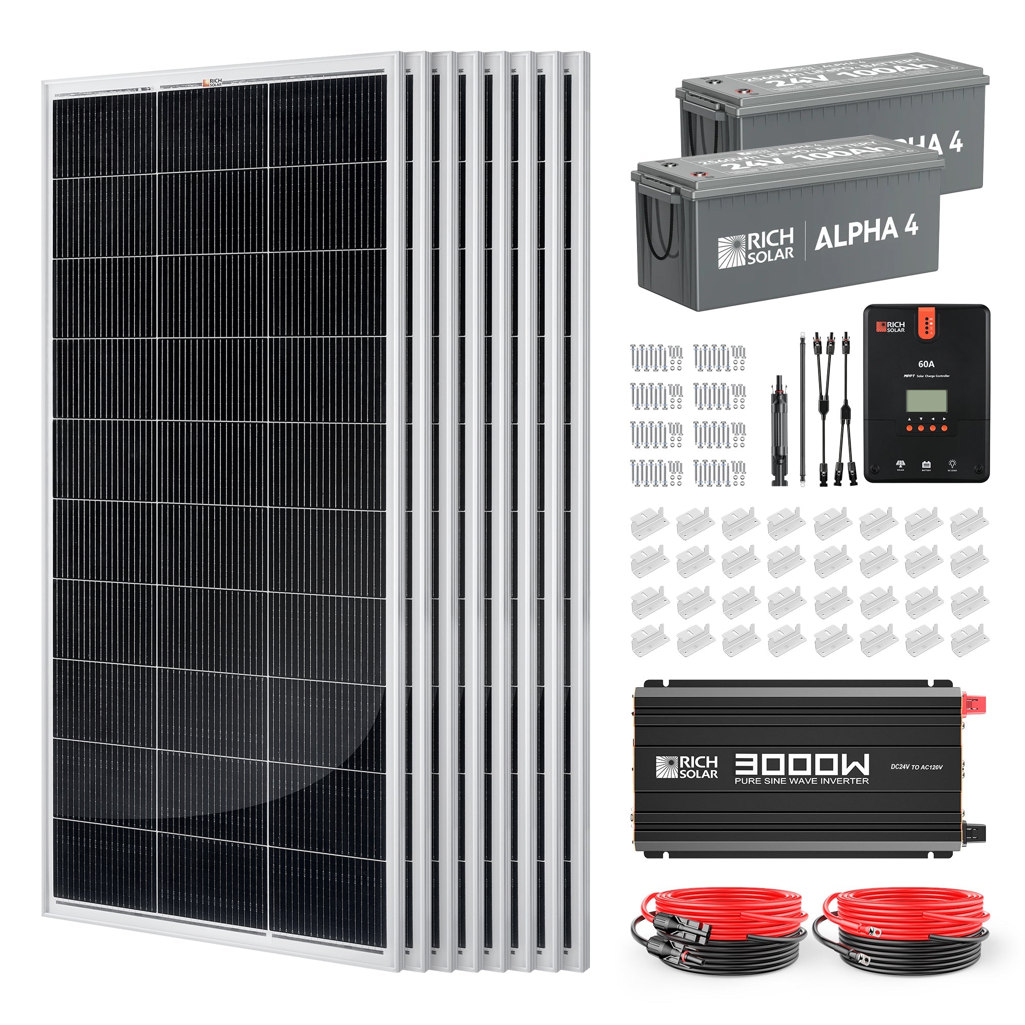 Rich Solar Renogy 1600W 24V Solar Kit With Inverter
