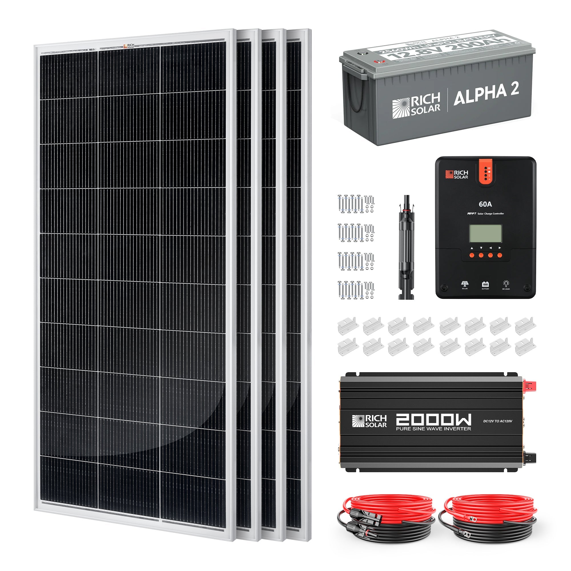 Rich Solar Renogy 800 Watt Solar Kit Complete Off Grid Power
