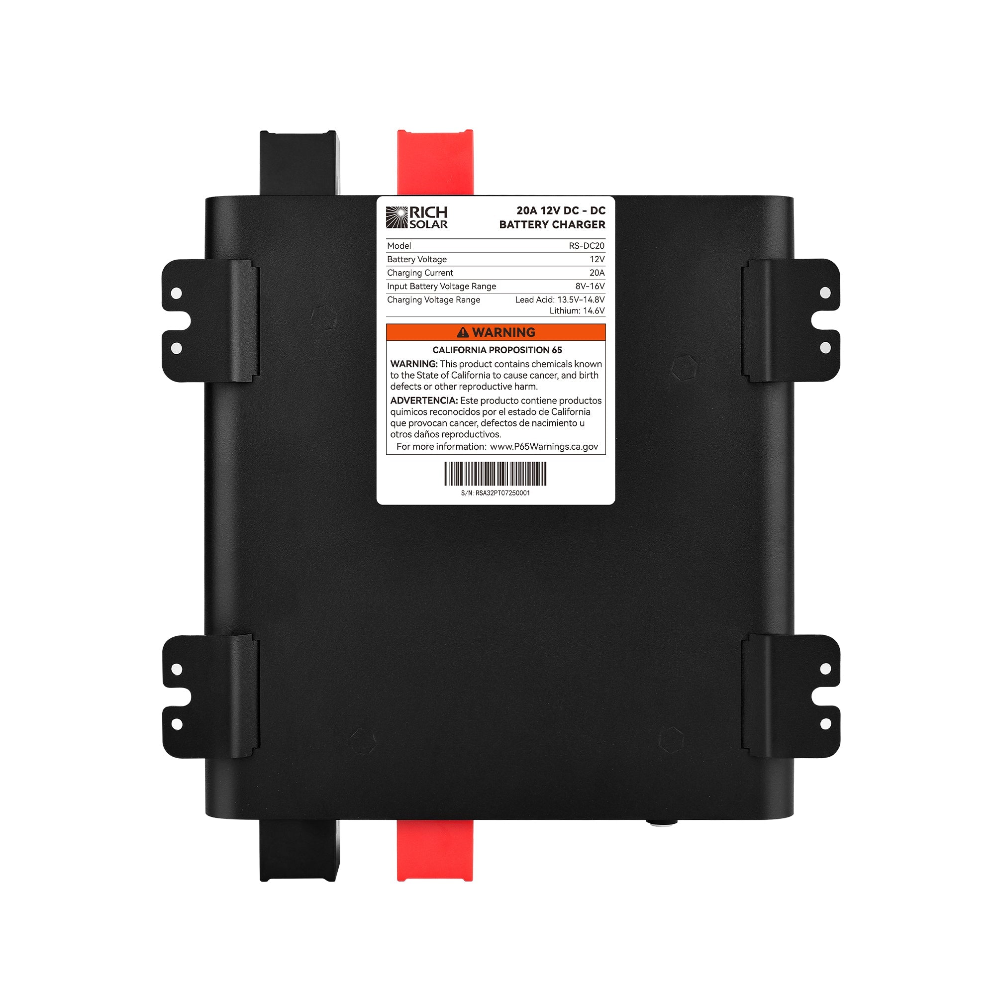 Rich Solar Renogy 20A DC DC Battery Charger For RVs And Boats