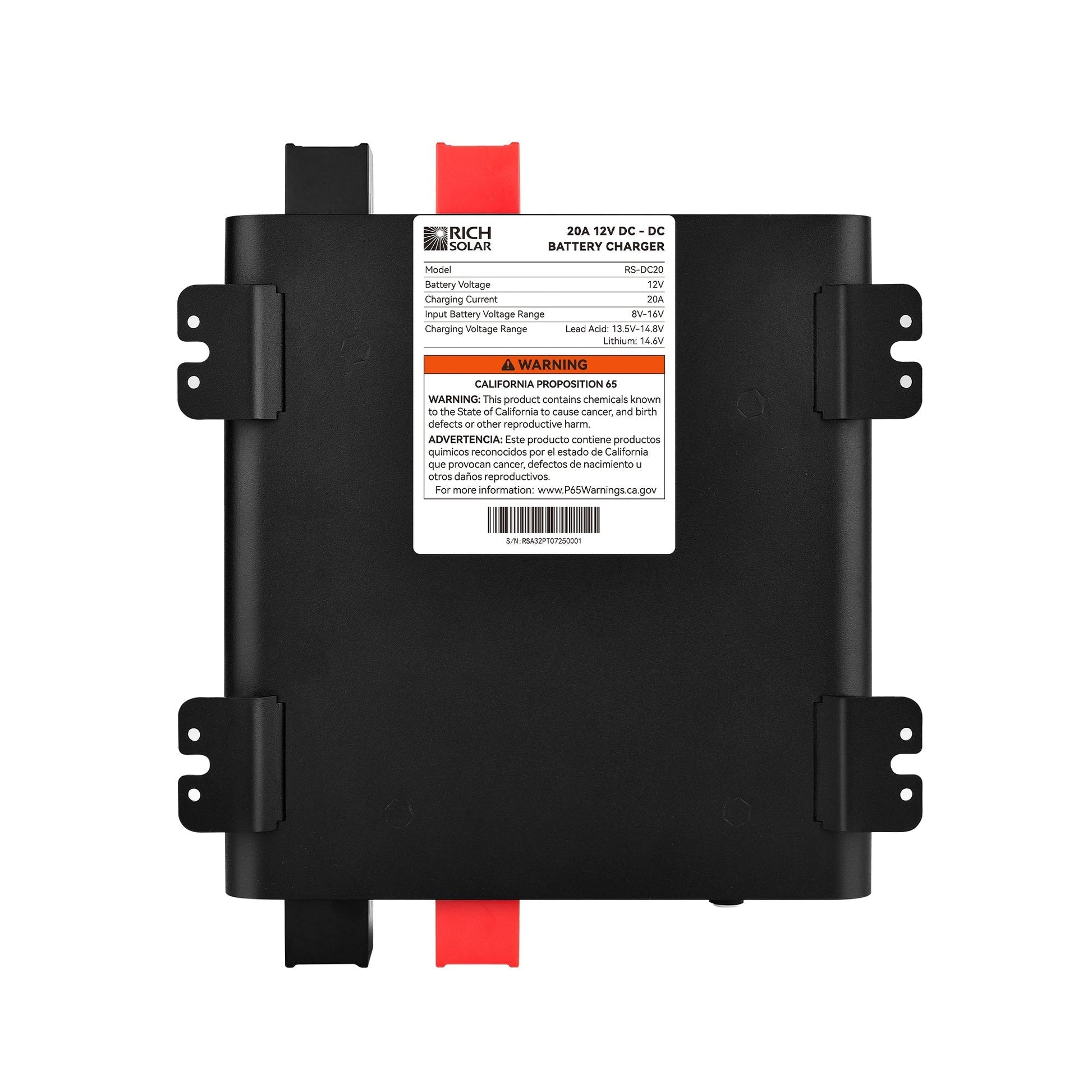 Rich Solar Renogy 20A DC DC Battery Charger For RVs And Boats