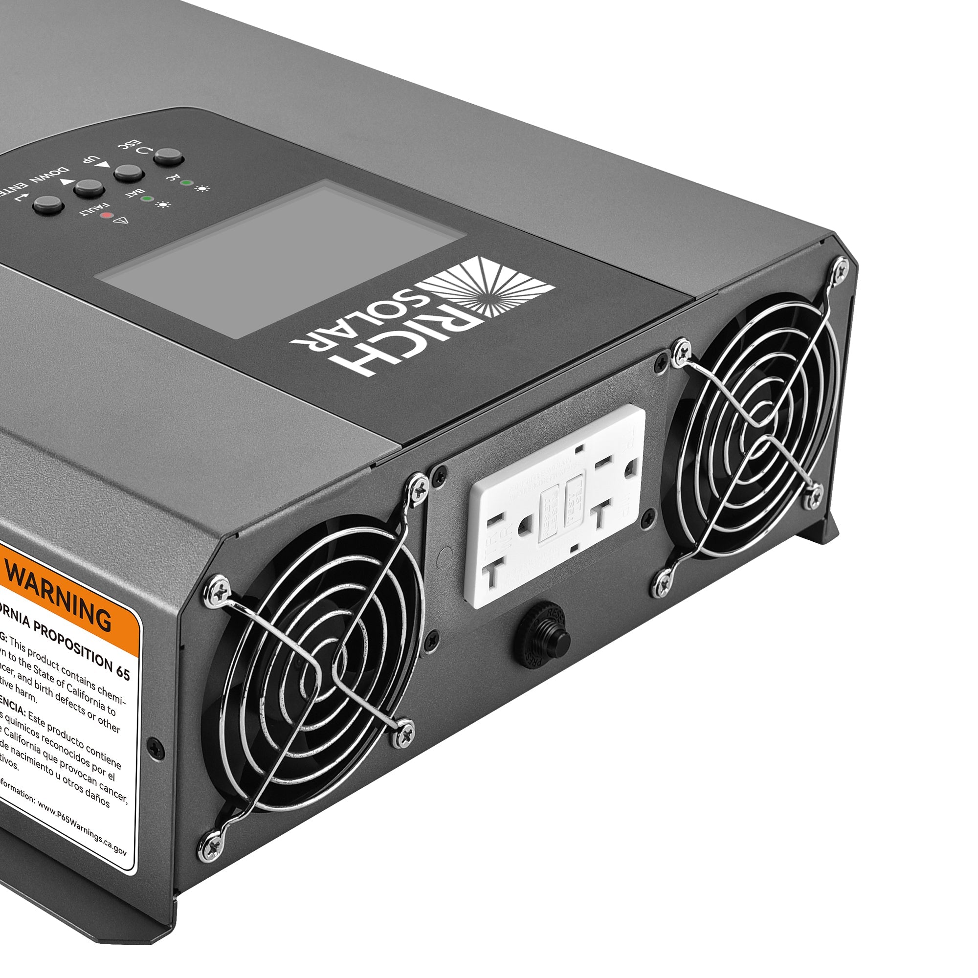 Rich Solar Nova Slim GFCI Outlet 20 Amp With LED Indicator And Self Test