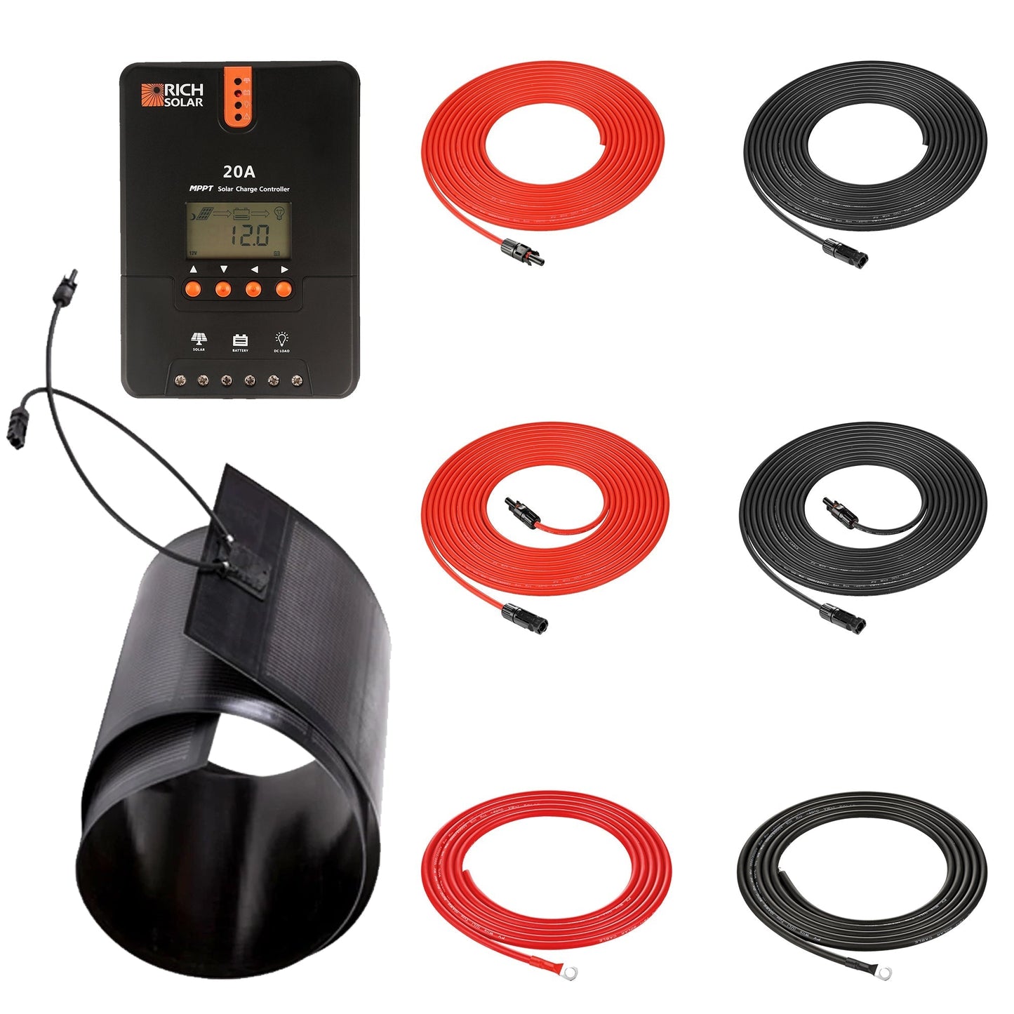 Rich Solar Renogy 160W Flexible Solar Kit With MPPT Charger