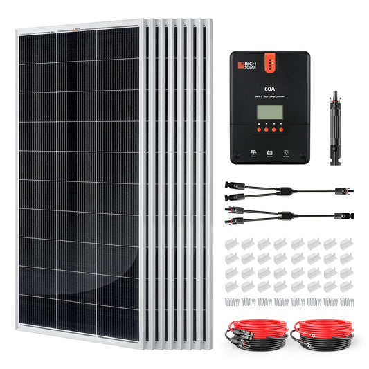 Rich Solar Renogy 1600 Watt Solar Kit For Powerful Off Grid Energy