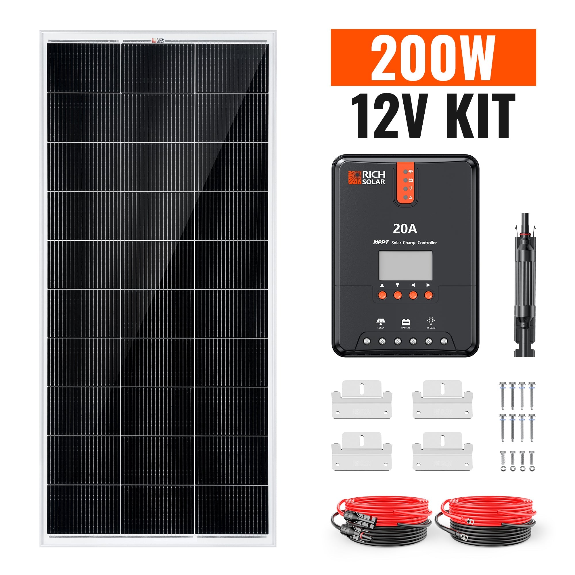 Rich Solar Renogy 200 Watt Solar Kit With Charger