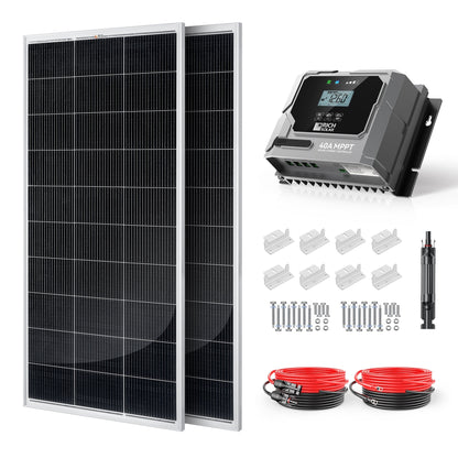 Rich Solar Renogy 400 Watt Solar Kit For Home Backup Power