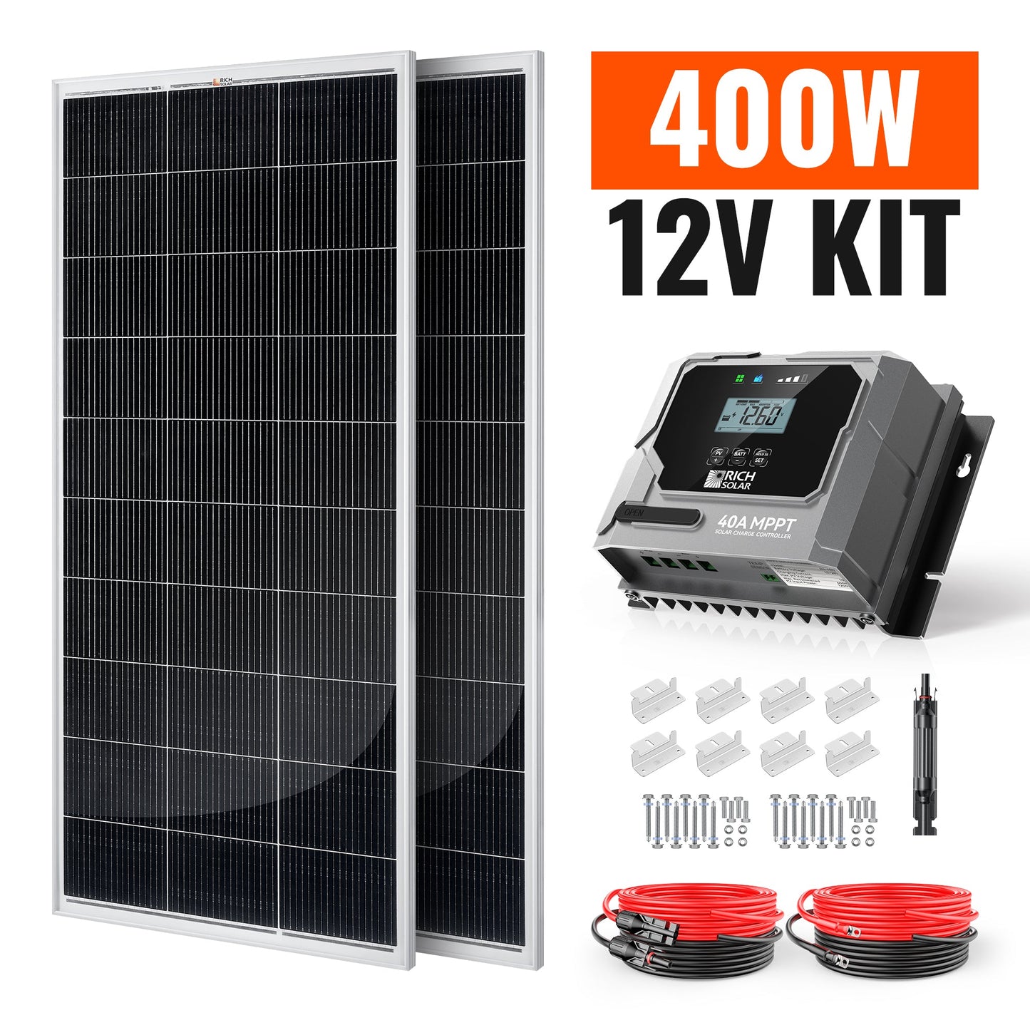 Rich Solar Renogy 400 Watt Solar Kit For Home Backup Power