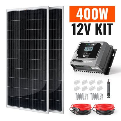 Rich Solar Renogy 400 Watt Solar Kit For Home Backup Power