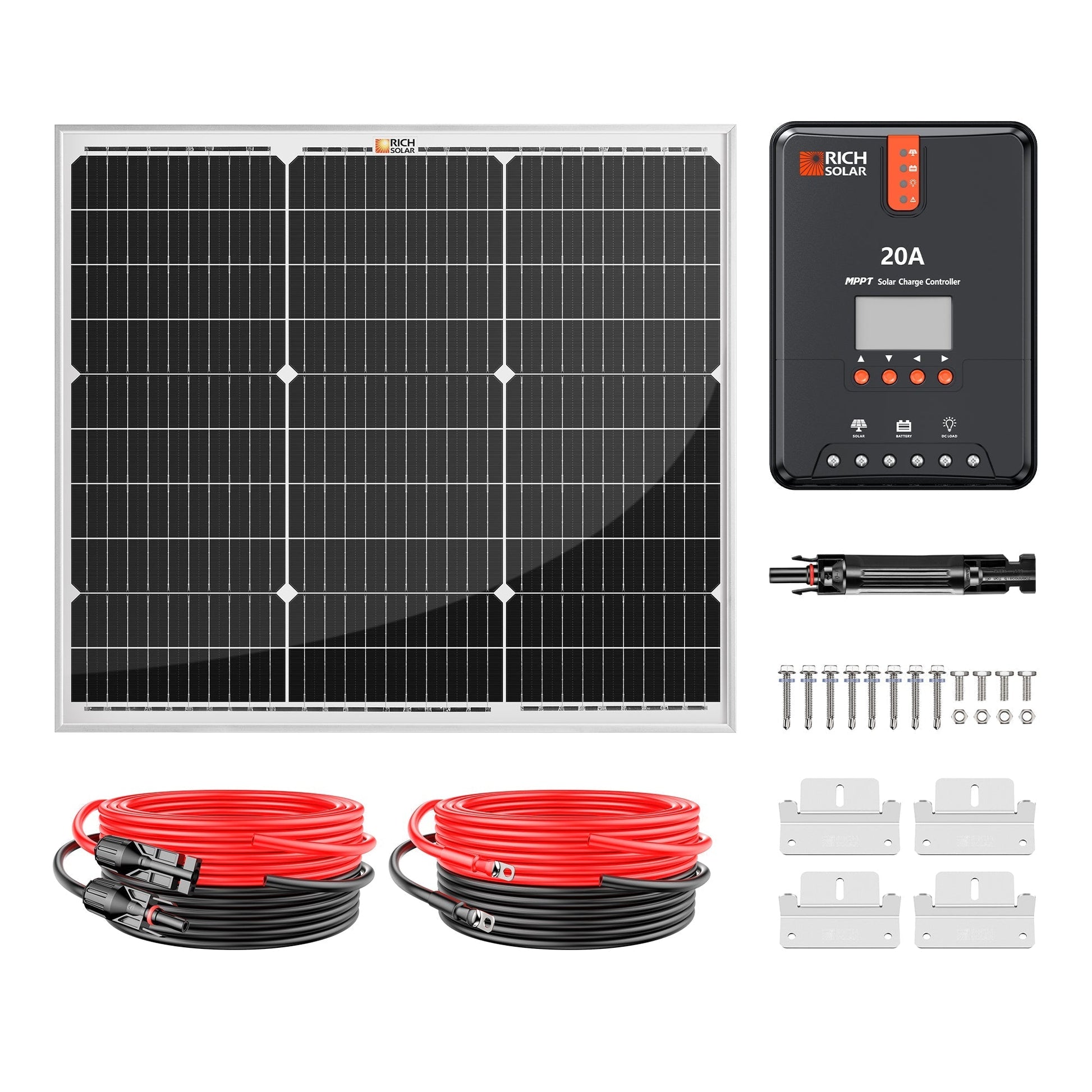 Rich Solar Renogy 50 Watt Solar Panel Kit With MPPT Charge Controller