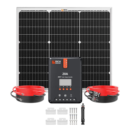 Rich Solar Renogy 50 Watt Solar Panel Kit With MPPT Charge Controller