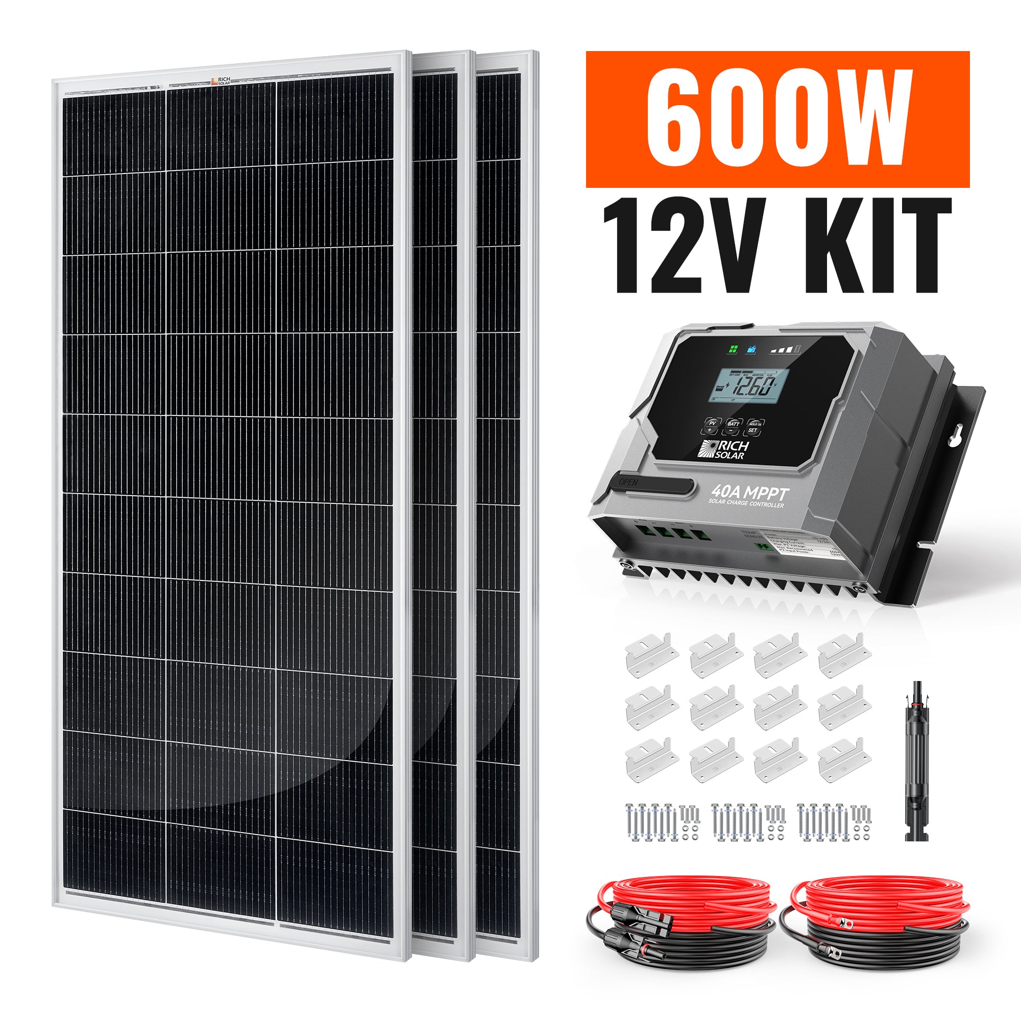 Rich Solar Renogy 600 Watt Solar Kit For Home Backup Power