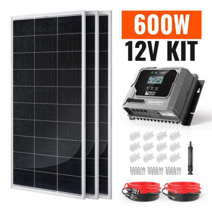 Rich Solar Renogy 600 Watt Solar Kit For Home Backup Power