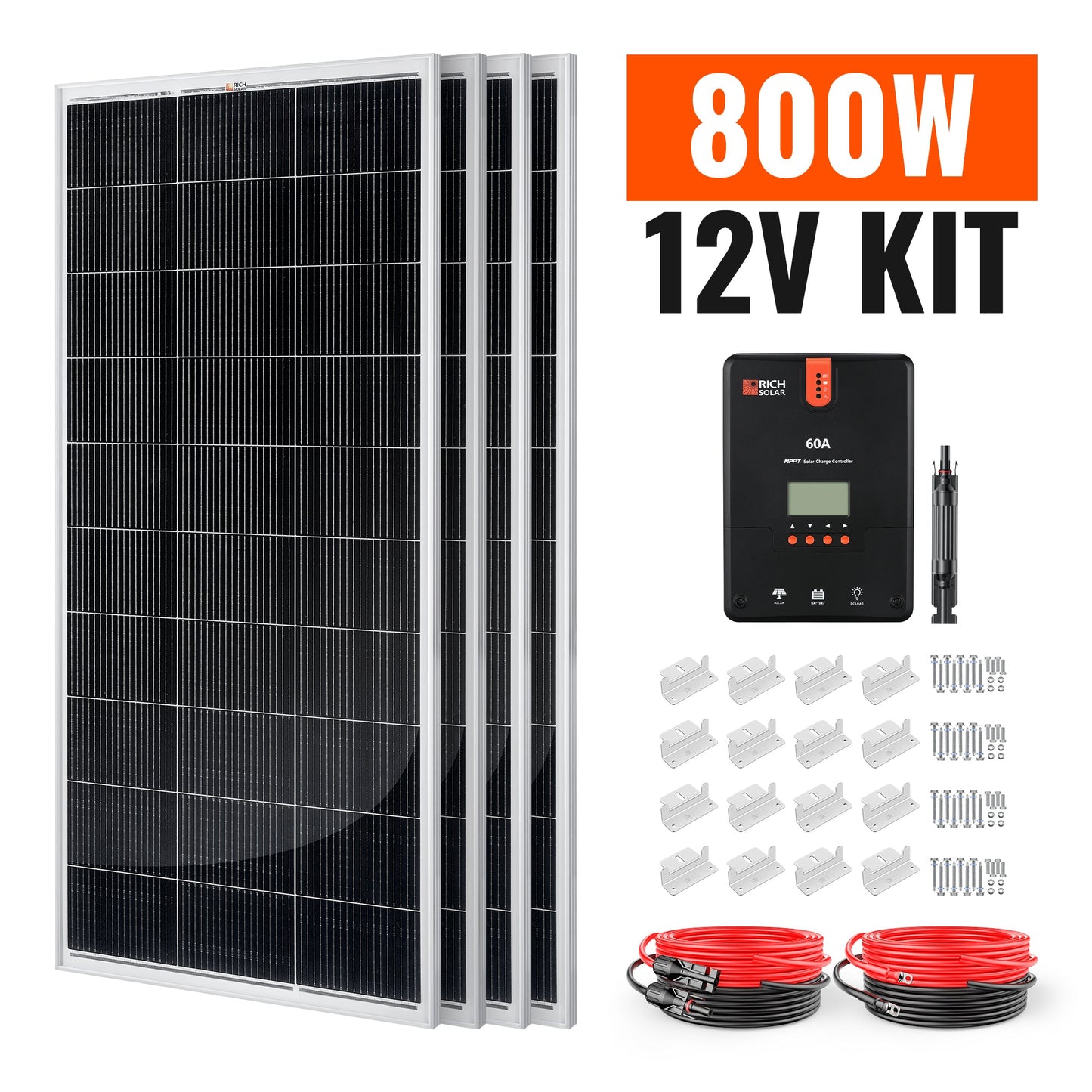 Rich Solar Renogy 800 Watt Solar Kit For Home Backup Power