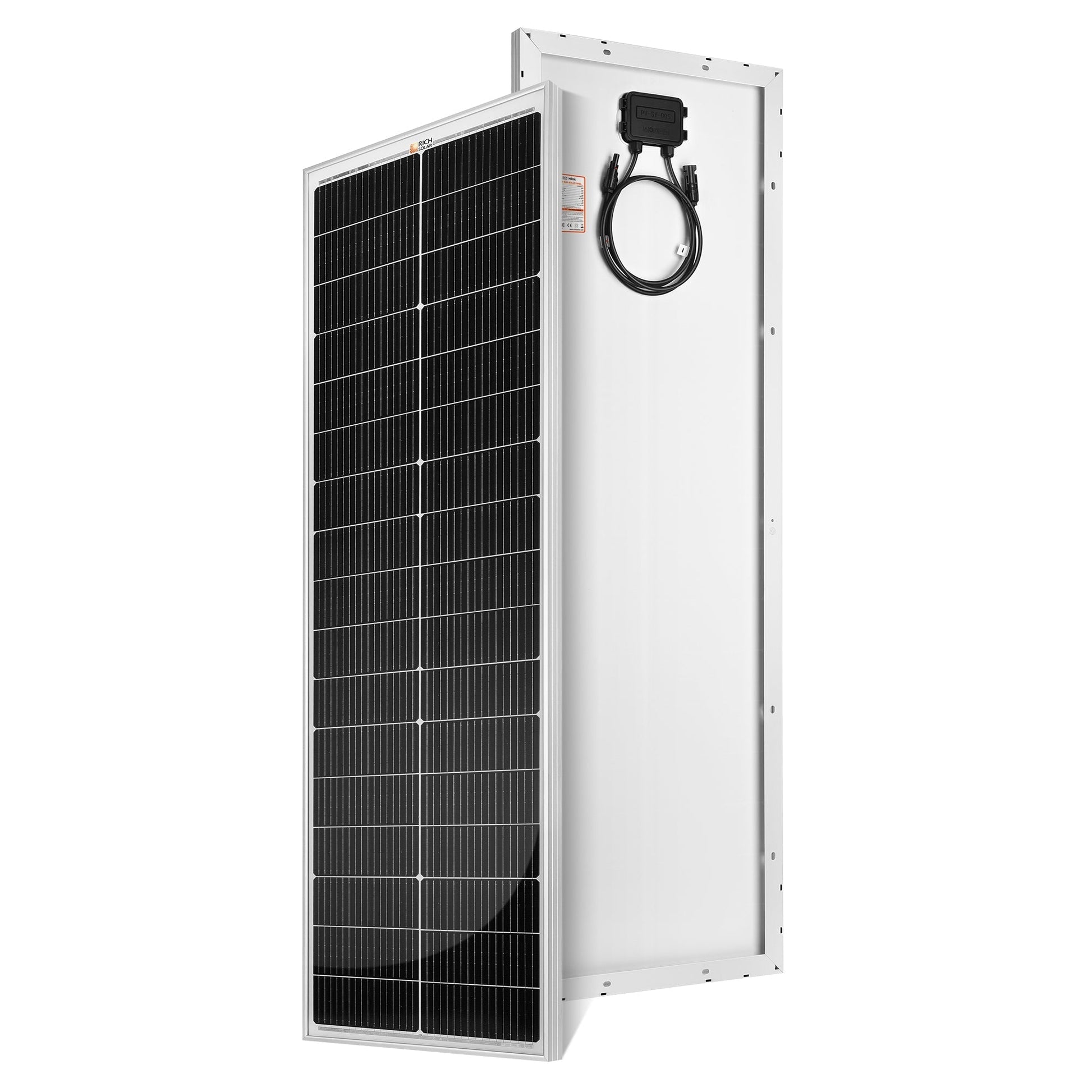 Rich Solar EcoFlow 100 Watt Slim Solar Panel Compact 12V For Vans Boats