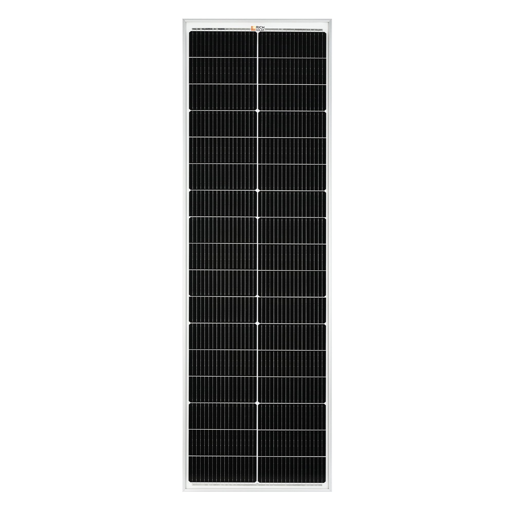 Rich Solar EcoFlow 100 Watt Slim Solar Panel Compact 12V For Vans Boats
