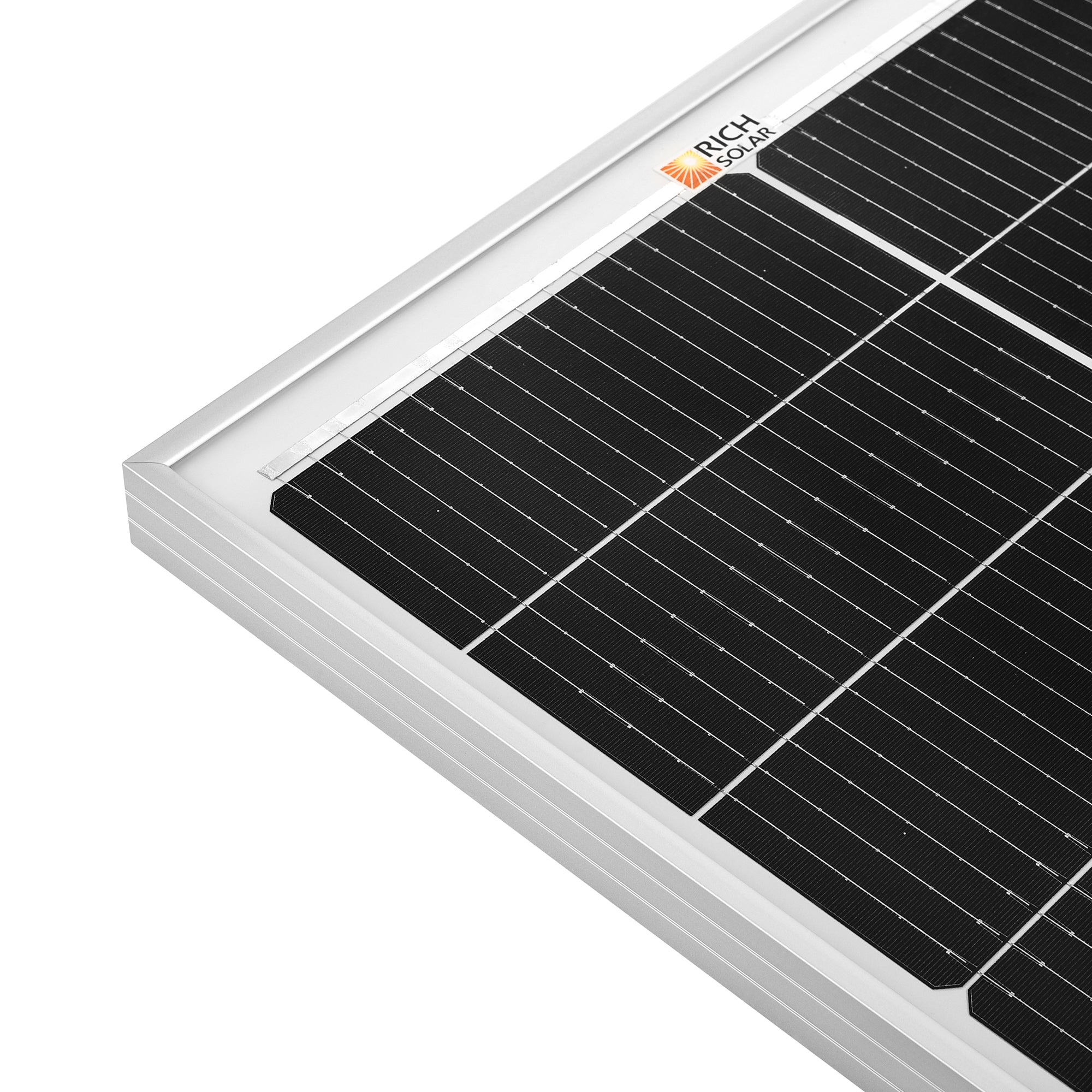 Rich Solar EcoFlow 100 Watt Slim Solar Panel Compact 12V For Vans Boats