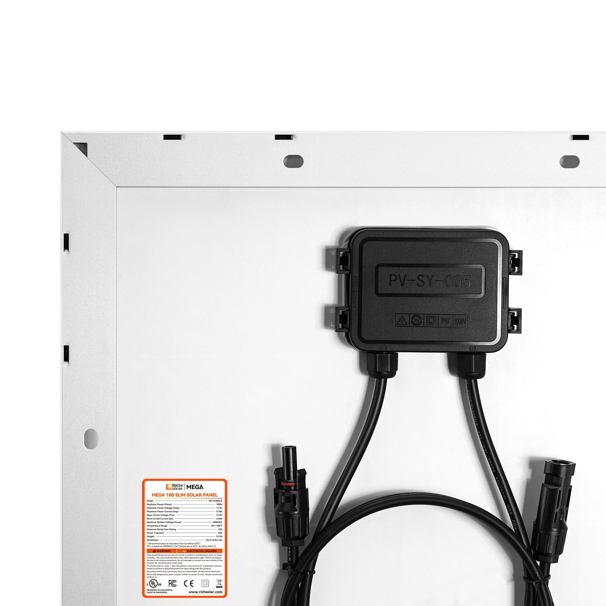 Rich Solar Mega 100 Slim 2025 100W Compact Solar Panel 25 Year Warranty