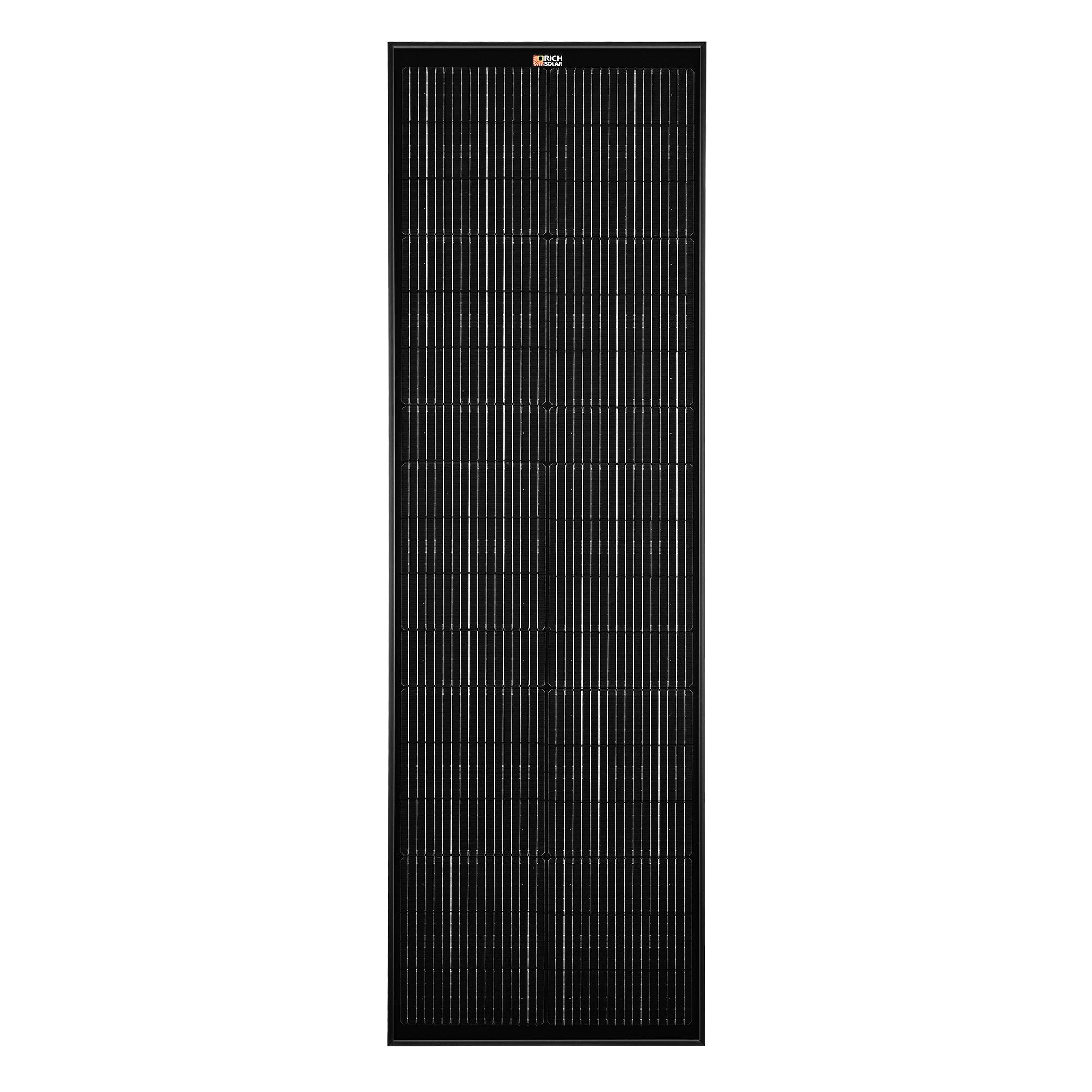 Rich Solar EcoFlow 100 Watt Slim Solar Panel Compact 12V For Vans Boats