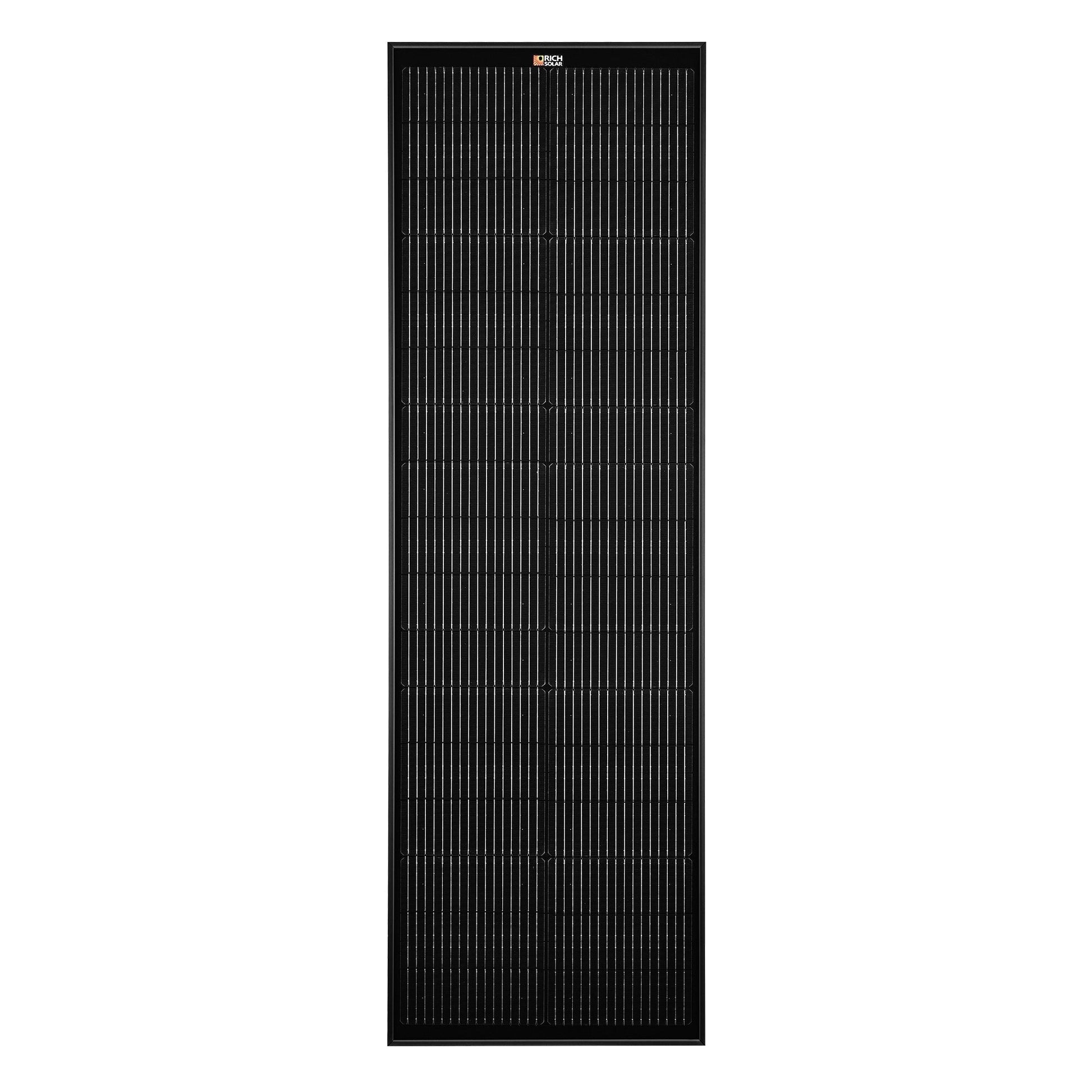 Rich Solar EcoFlow 100 Watt Slim Solar Panel Compact 12V For Vans Boats