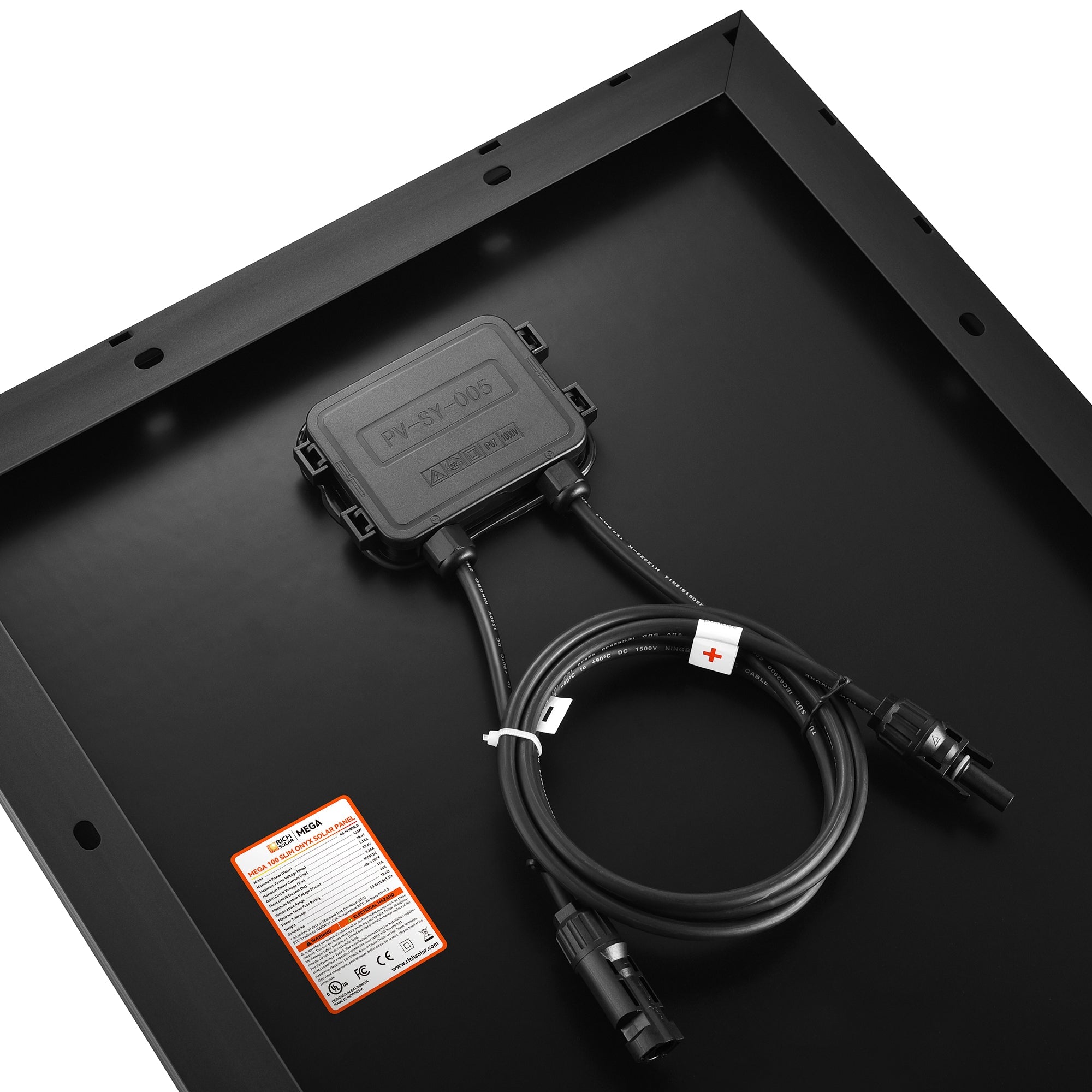 Rich Solar EcoFlow 100 Watt Slim Solar Panel Compact 12V For Vans Boats