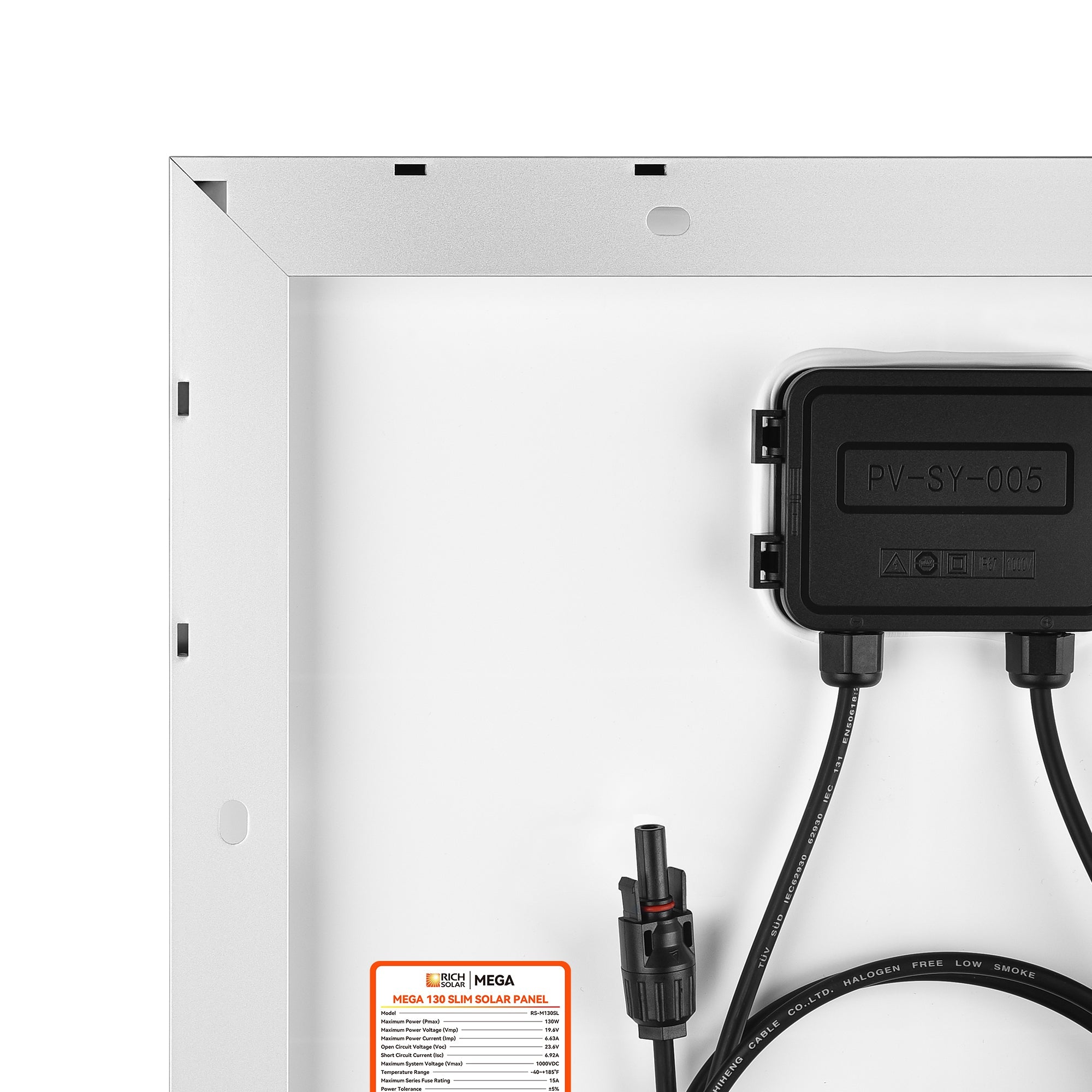 Rich Solar Zamp Solar 130W Slim Panel Compact UL Certified Power