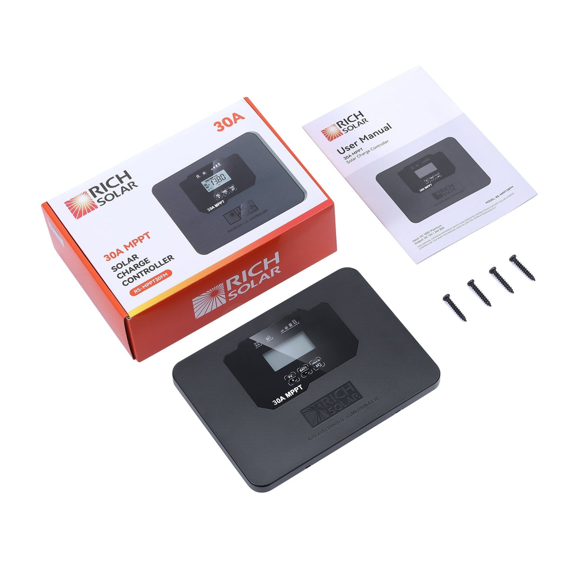 Rich Solar Bravo Pro 30 MPPT Solar Controller 30A Flush Mount