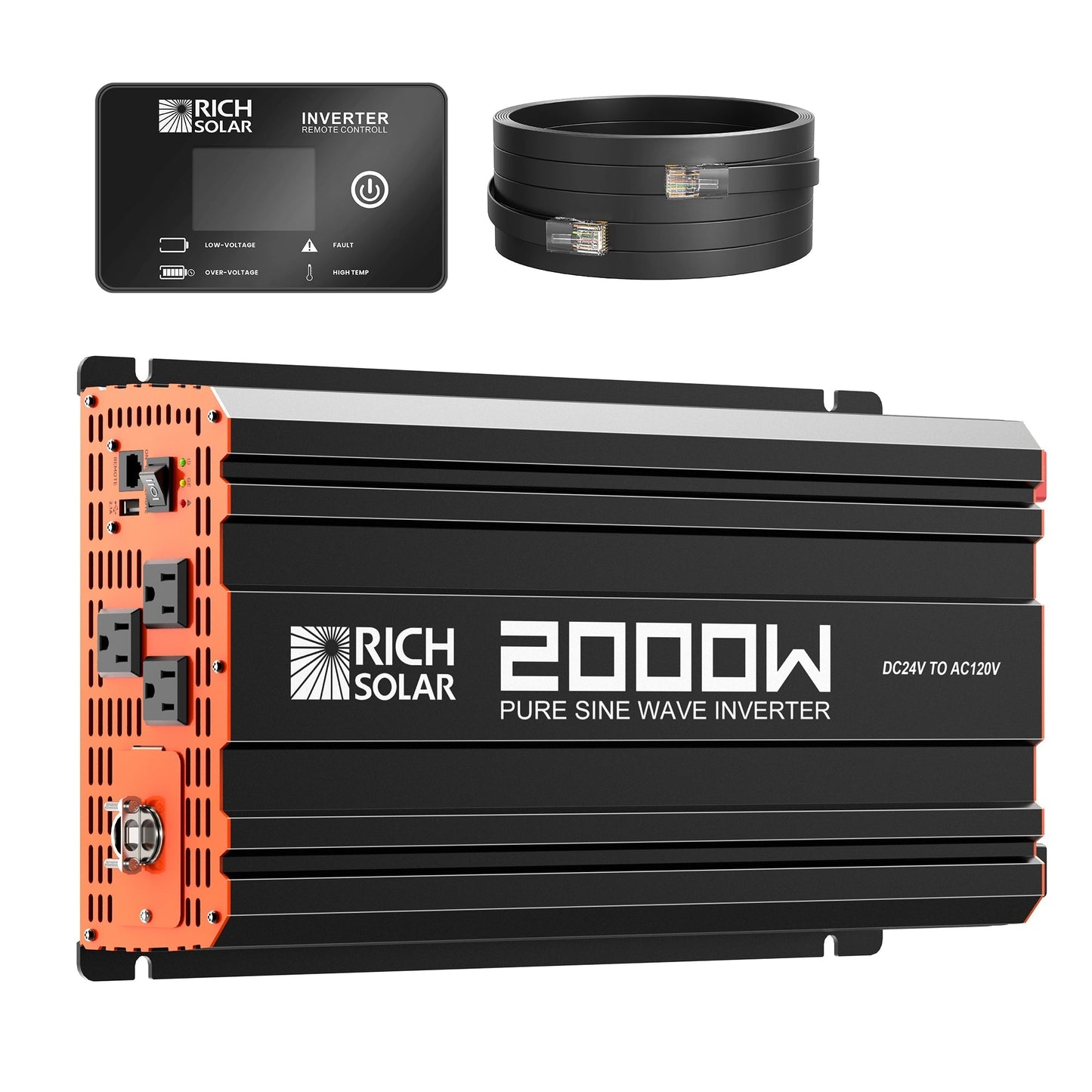 Rich Solar Nova Pure Max 2K 24V 2000W Pure Sine Wave Power Inverter