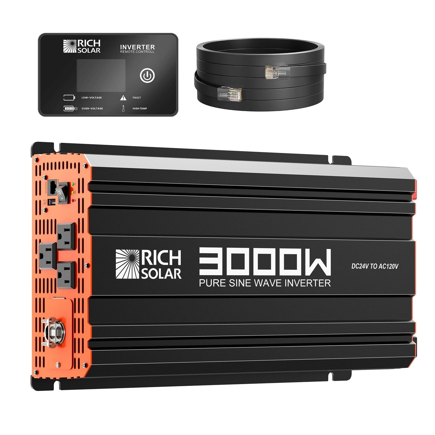 Rich Solar Nova Pure Max 3K 3000W 24V Pure Sine Wave Power Inverter