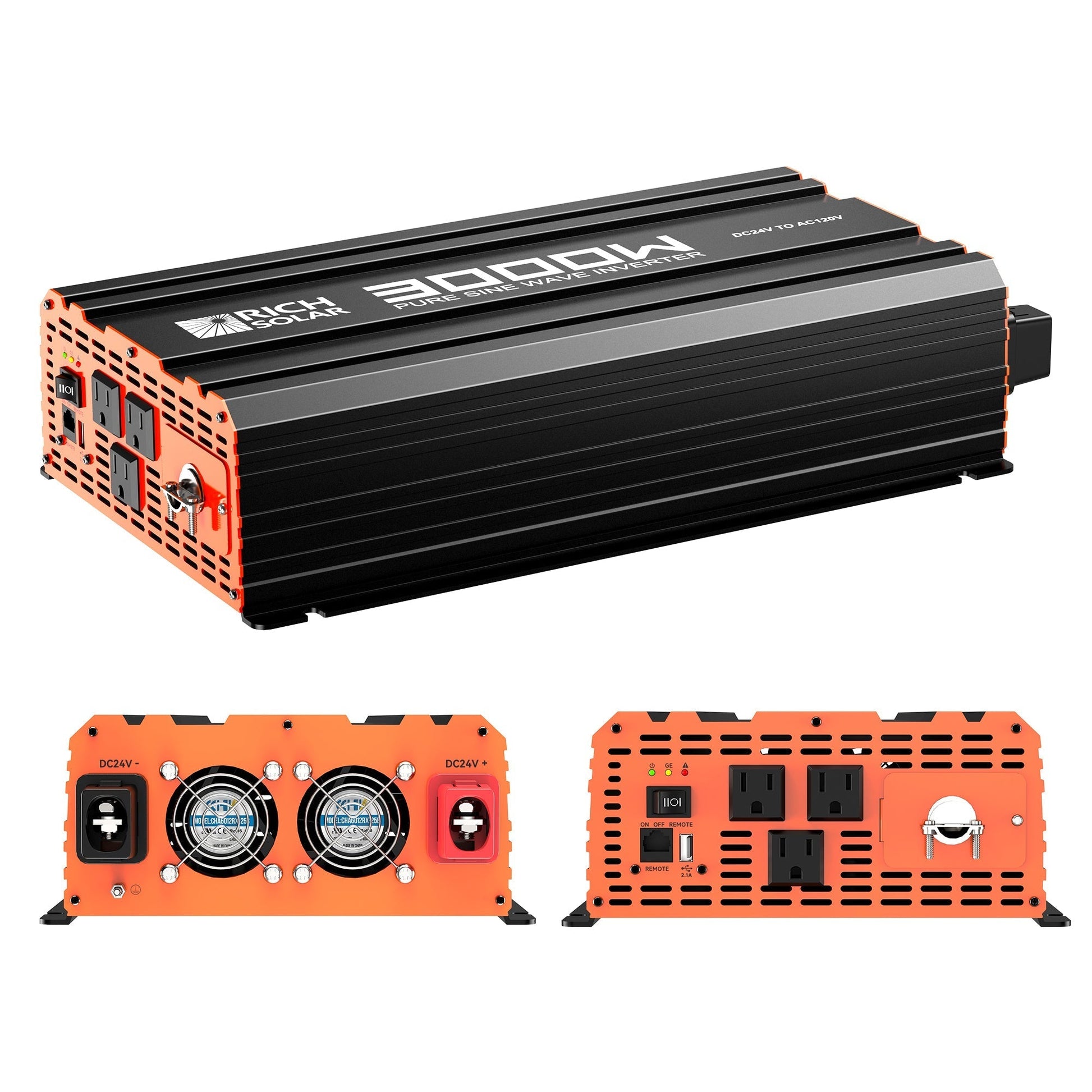Rich Solar Nova Pure Max 3K 3000W 24V Pure Sine Wave Power Inverter