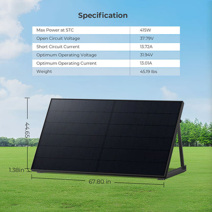 SunGoldPower Bifacial Solar Panel 415W SGP415BBS