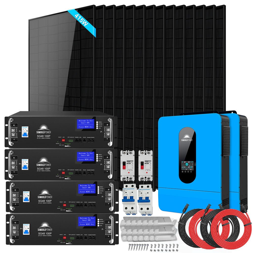 SunGoldPower OffGrid Solar Kit 13000W 48VDC SGR13KM