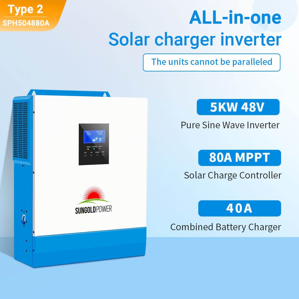 SunGoldPower Solar Charger Inverter 5000W 48V